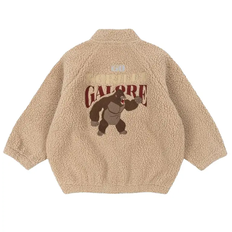 Konges Slojd jazy teddy bomber jacket // oxford tan