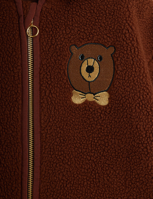 Mini Rodini bear emb // pile jacket