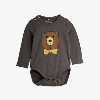 Mini Rodini bear sp ls body // grey