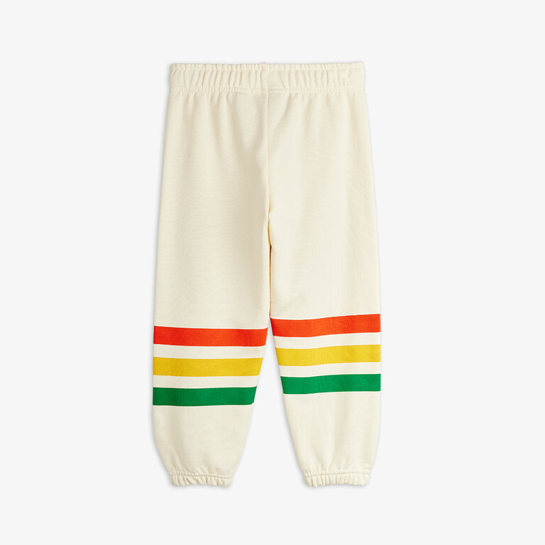 Mini Rodini bear stripes sweatpants // light