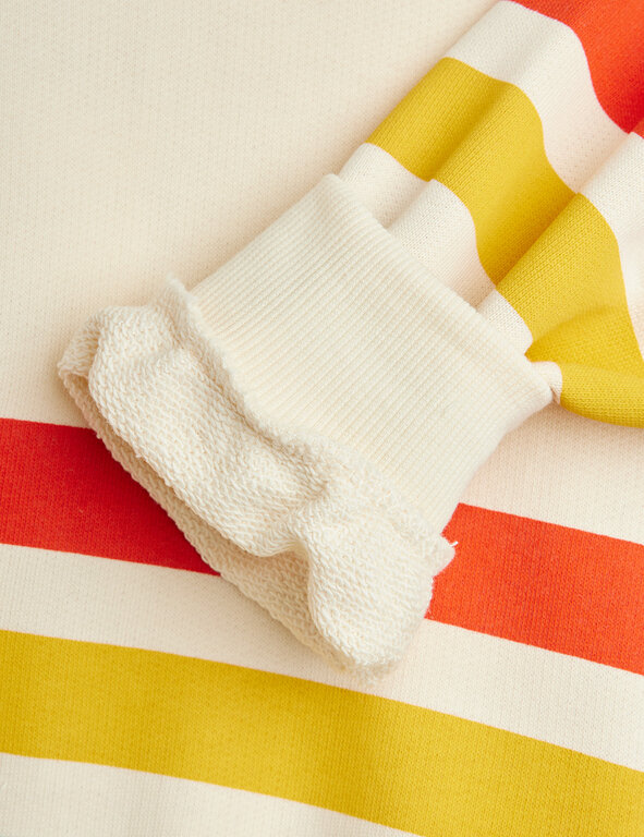 Mini Rodini bear stripe sweatshirt // light