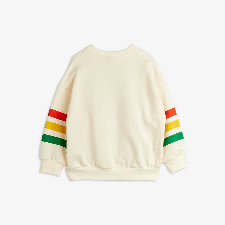 Mini Rodini bear stripe sweatshirt // light