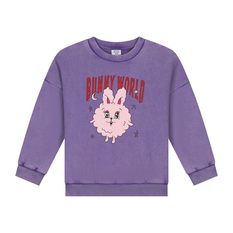 Call me Frankie bunny world sweater // purple