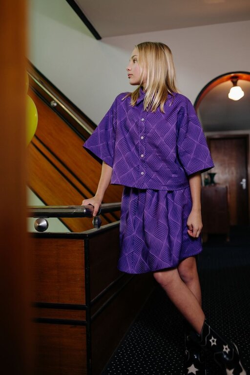Call me Frankie blouse // purple
