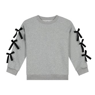 Call me Frankie bow tie sweater // grey