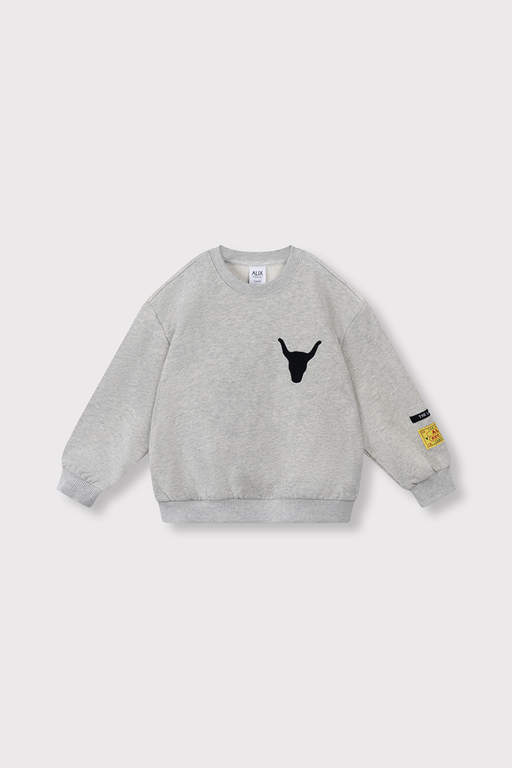 Alix the label label sweater // soft grey melange