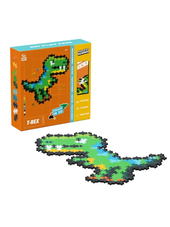 Plus Plus Puzzle by Number // T-Rex (4334)
