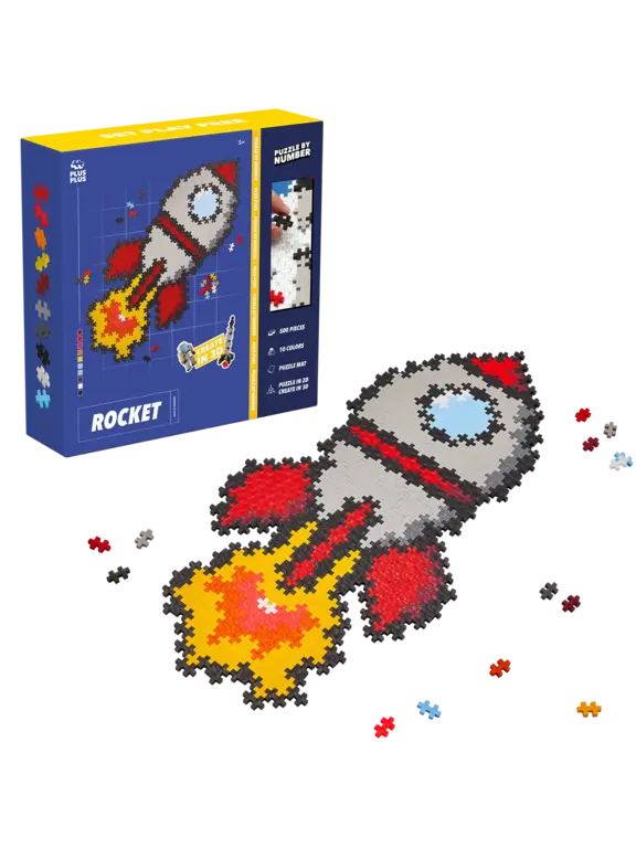 Plus Plus Puzzle by Number // raket (3930)