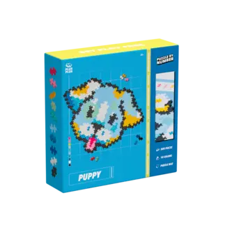 Plus Plus Puzzle by Number // puppy (3961)