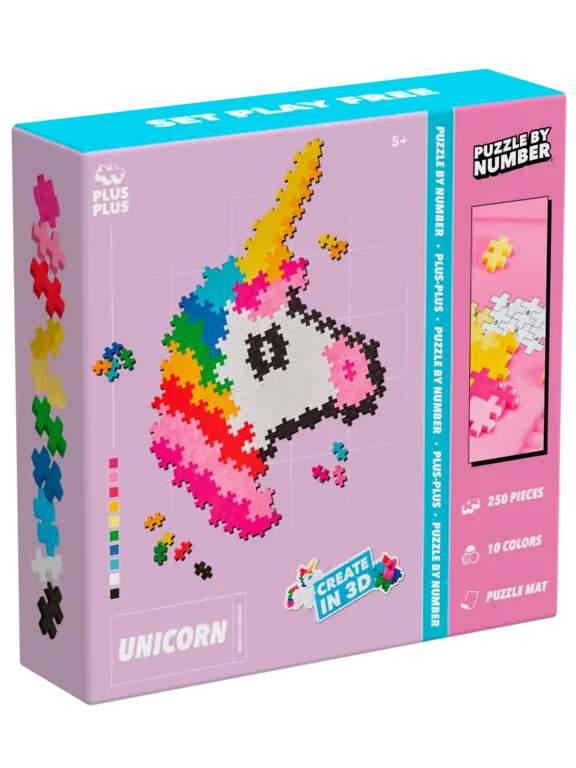 Plus Plus Puzzle by Number // eenhoorn (3929)