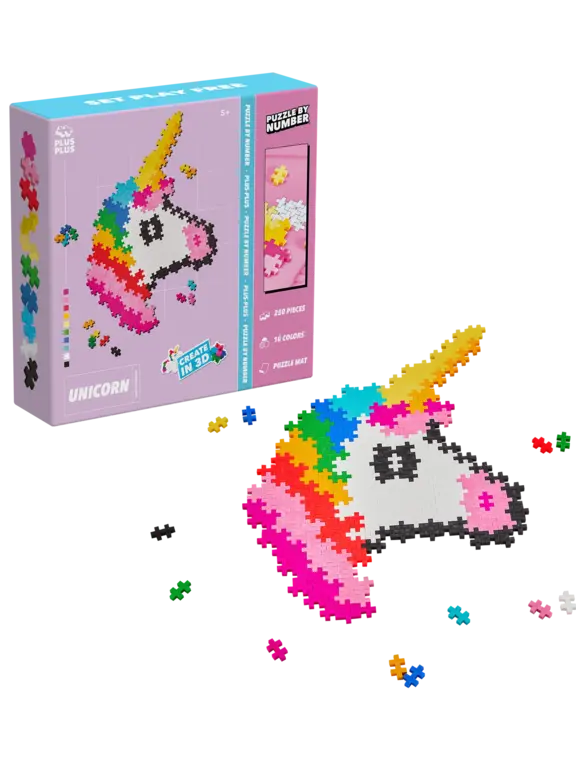 Plus Plus Puzzle by Number // eenhoorn (3929)