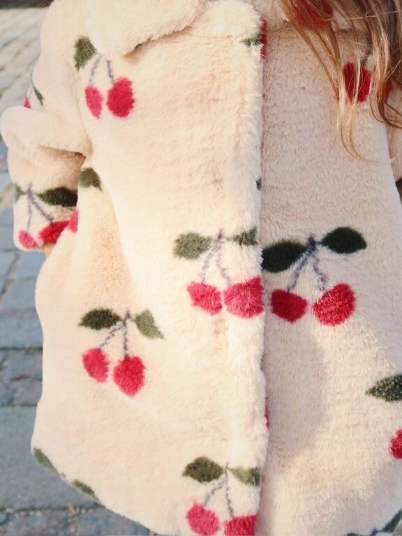 Konges Slojd fuzzy coat // ma grande cerise
