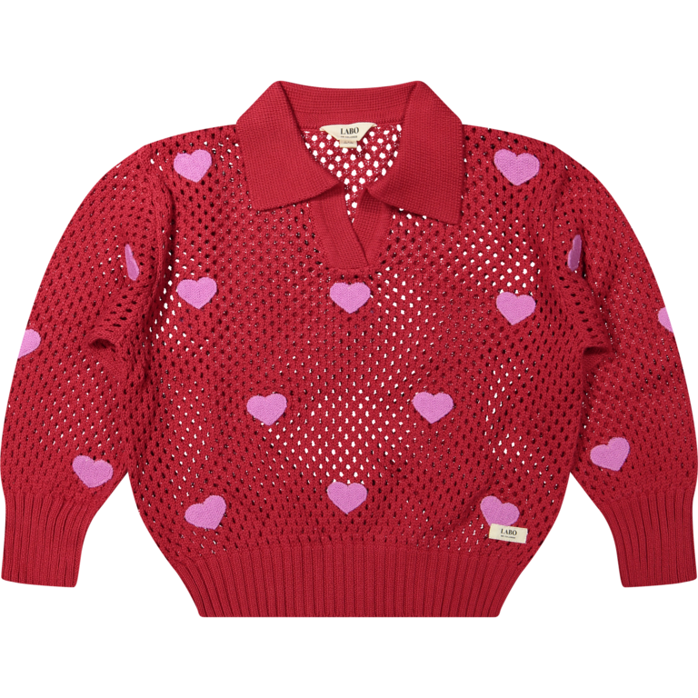 Labo de Colores muri sweater // red berry