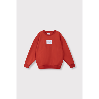 Alix the label label sweater // bright red