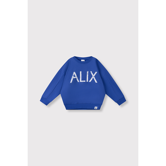 Alix the label alix on tour sweater // intense blue