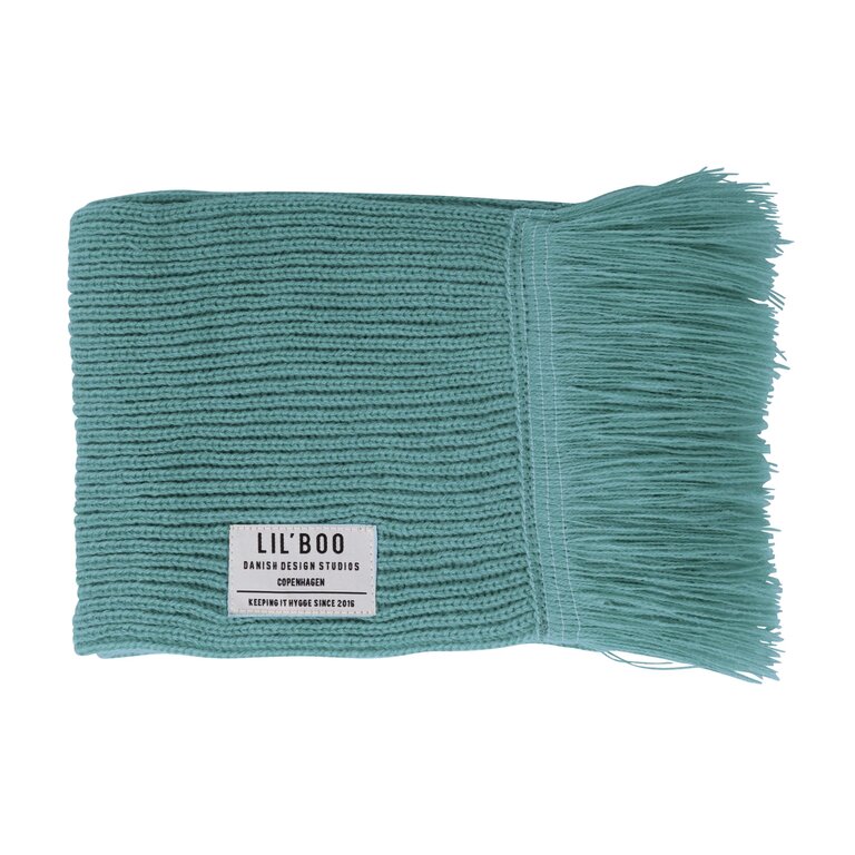 Lil' Boo hygge scarf //  ocean green