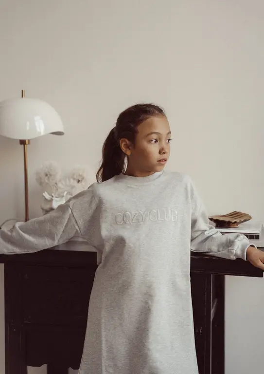 Two You Label cozy club dress // grey