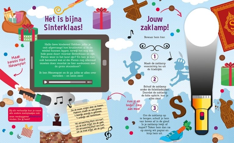Boeken Zaklampboek - Het heerlijk avondje van Sinterklaas