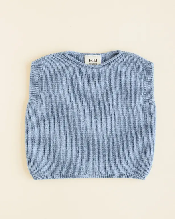 hvid vest harvey // light blue