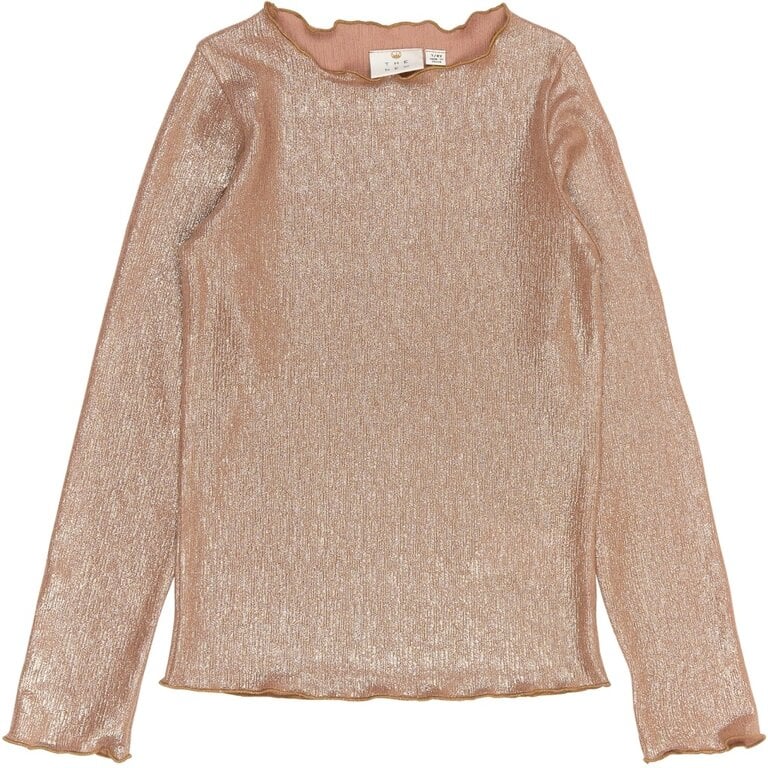 The New rosalind ls glitter tee // gold