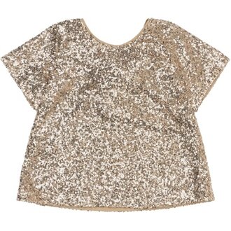 The New rupa sequin top // gold