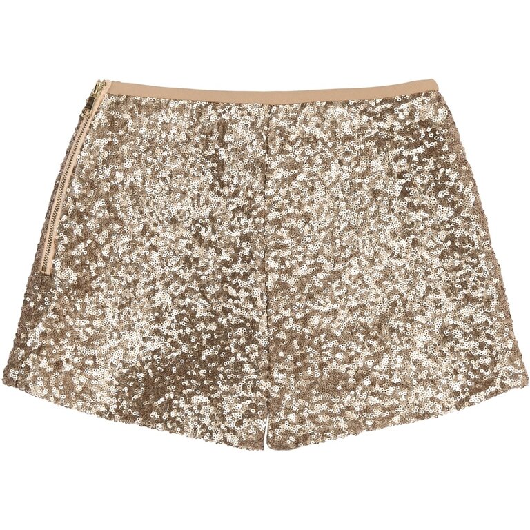 The New rupa sequin shorts // gold