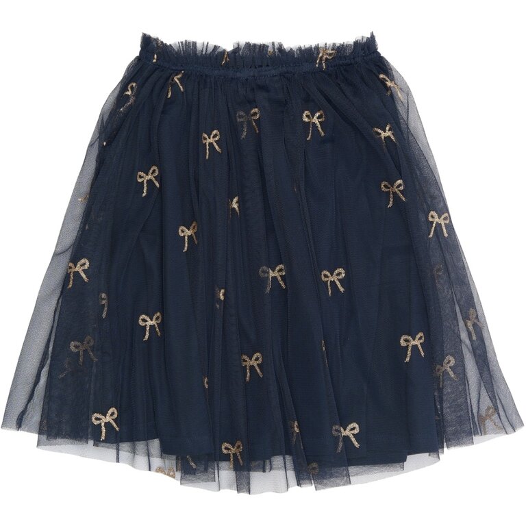 The New rudelle skirt // navy blazer