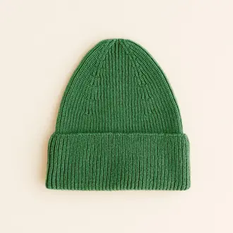 hvid beanie fonzie kids // grass