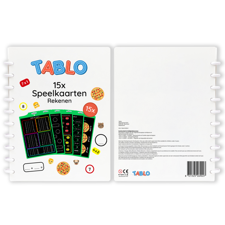 Tablo speelkaarten // rekenen