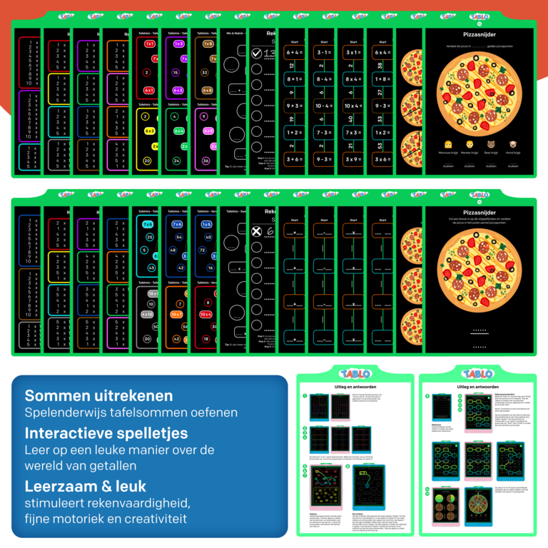 Tablo speelkaarten // rekenen