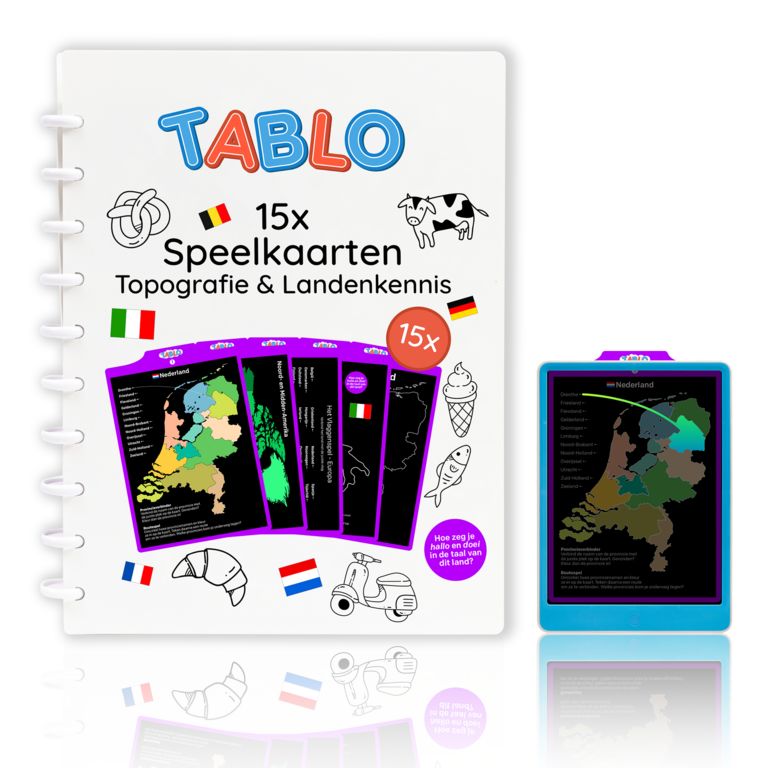 Tablo speelkaarten // topografie & landenkennis