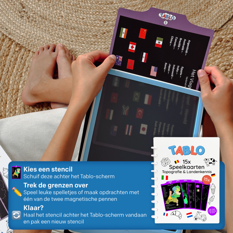 Tablo speelkaarten // topografie & landenkennis
