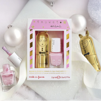 inuwet duo cheesecake // lip balm / nail polish