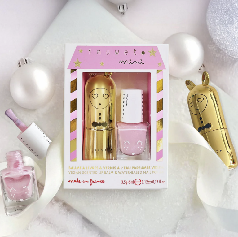 inuwet duo cheesecake // lip balm / nail polish