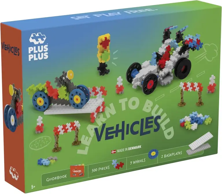 Plus Plus Learn to Build // voertuigen 500pcs