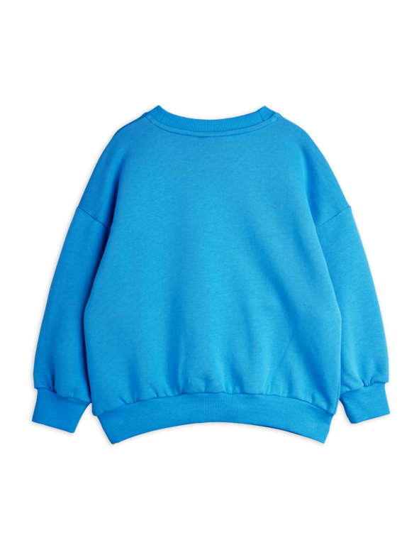 Mini Rodini panther panel sweatshirt // blue