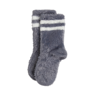 Mini Rodini stripe fluffy socks // grey