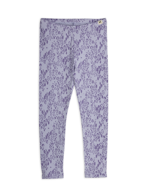 Mini Rodini mini leopard aop leggings // purple