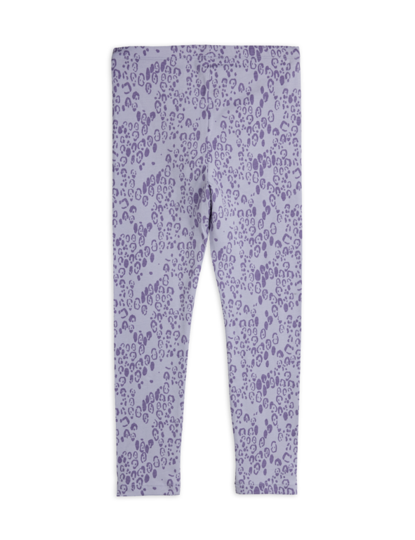 Mini Rodini mini leopard aop leggings // purple