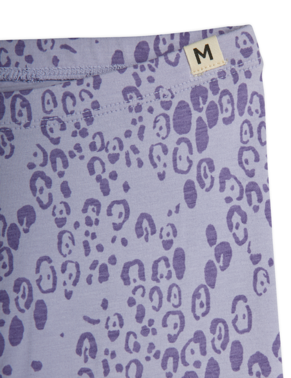 Mini Rodini mini leopard aop leggings // purple