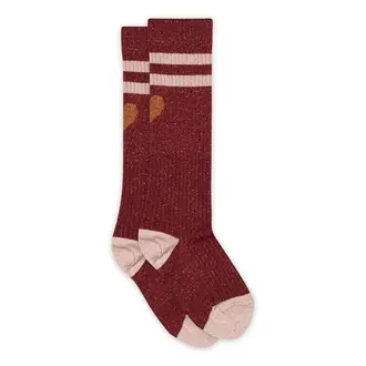 MP Denmark elga glitter knee socks 10 89020 // 1451 wine red