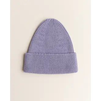hvid beanie fonzie kids // lilac