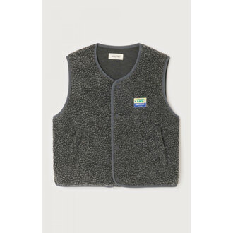 American Vintage hoktown gilet //  charcoal melange