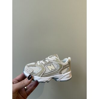 New Balance 530 toddler bungee lace // linen / stoneware