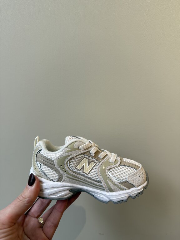 New Balance 530 toddler bungee lace // linen / stoneware