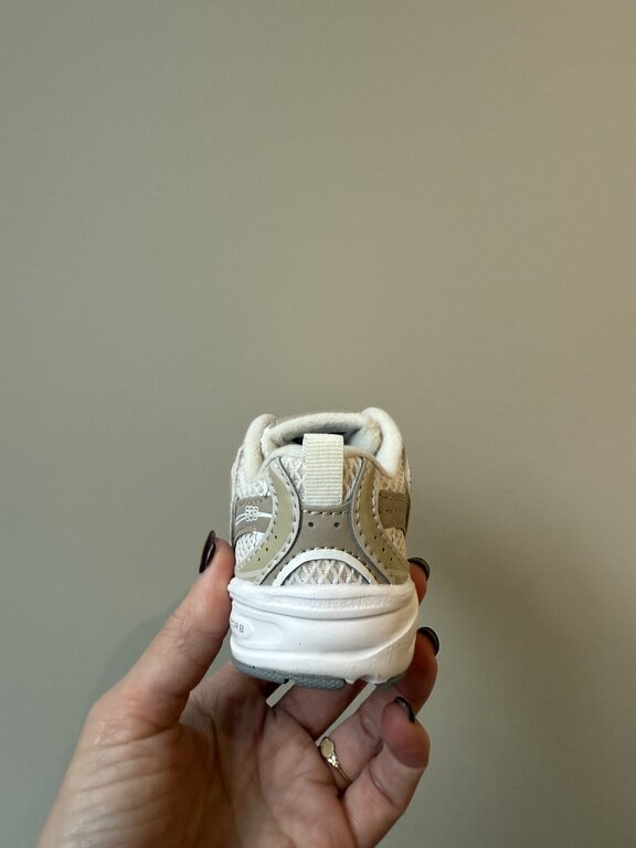 New Balance 530 toddler bungee lace // linen / stoneware