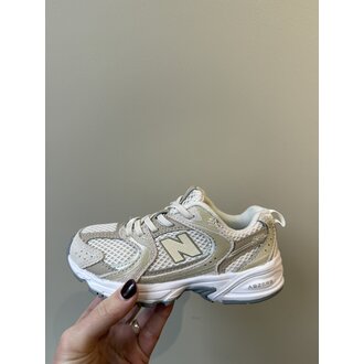 New Balance 530 kids bungee lace // linen / stoneware