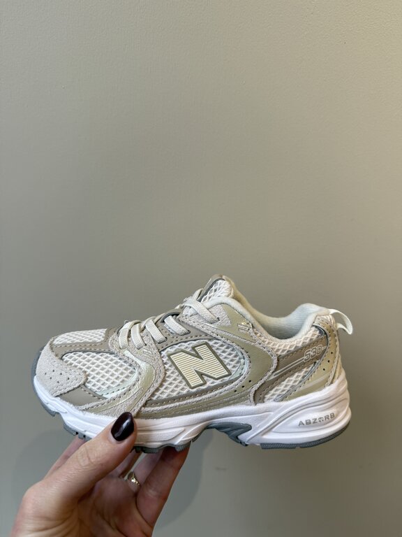 New Balance 530 kids bungee lace // linen / stoneware