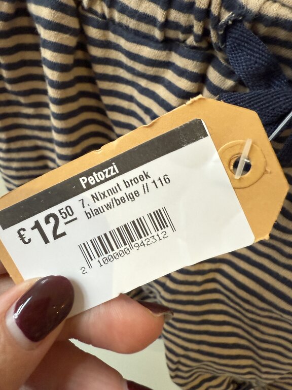 Preloved 7. Nixnut broek blauw/beige // 116