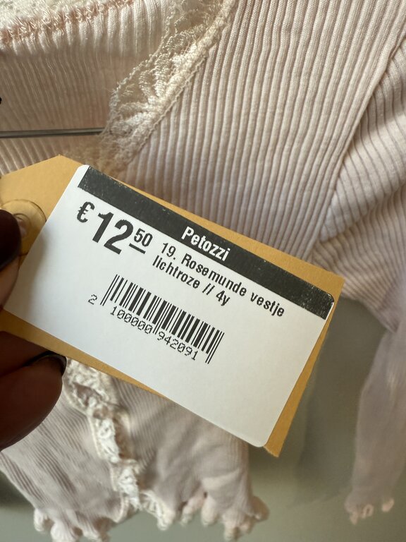 Preloved 19. Rosemunde vestje lichtroze // 4y